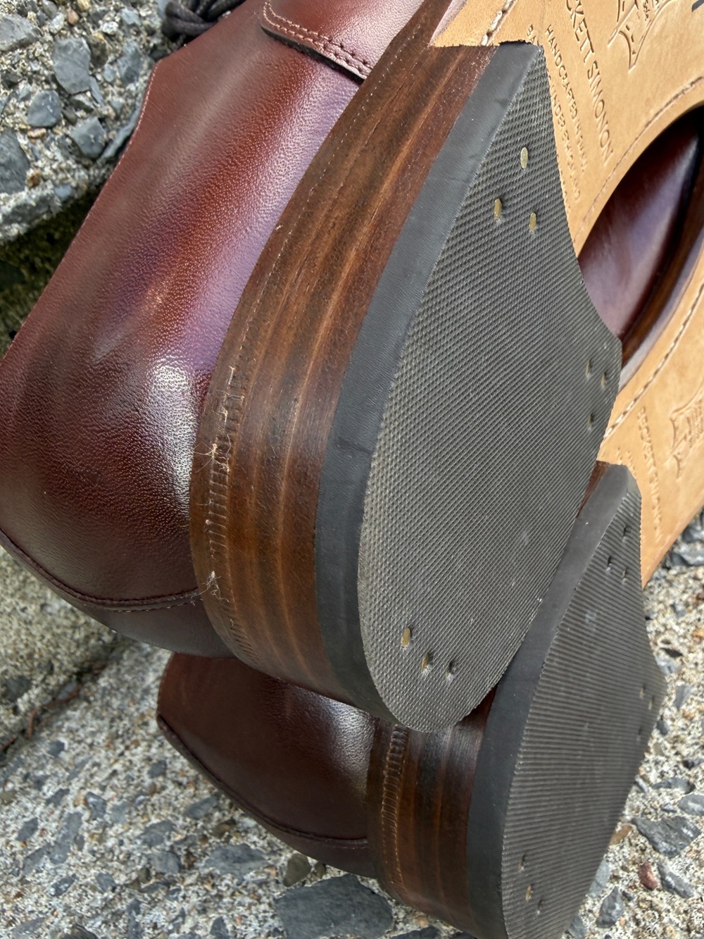 Beckett Simonon Dean oxford shoes leather 10.5 - Picture 10 of 12